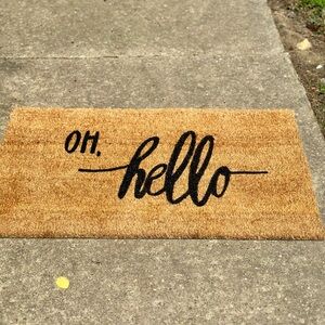 Oh hello door mat